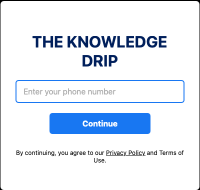 Knowledge Drip Screenshot